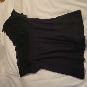 WET SEAL ONE SHOULDER LACE TOP